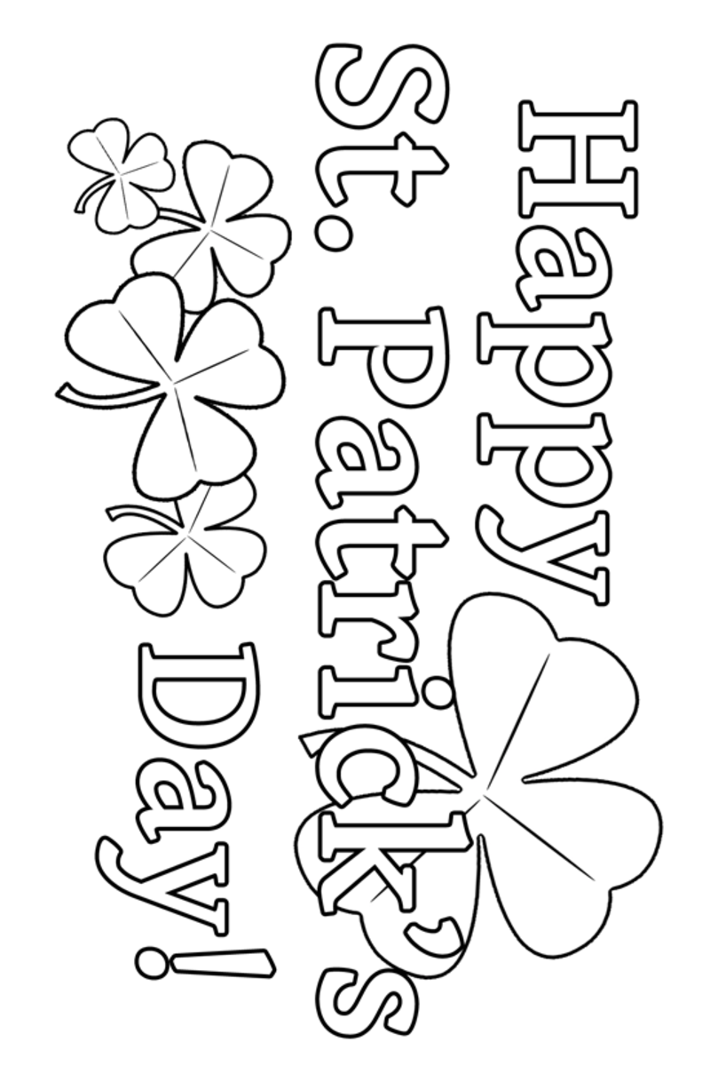 34 St. Patrick's Day Coloring Pages Printable 12