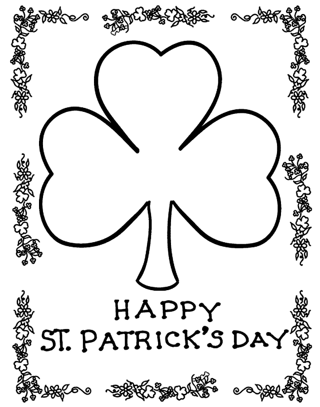 34 St. Patrick's Day Coloring Pages Printable 14