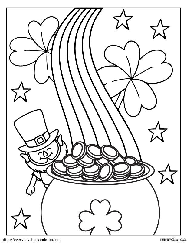 34 St. Patrick's Day Coloring Pages Printable 2