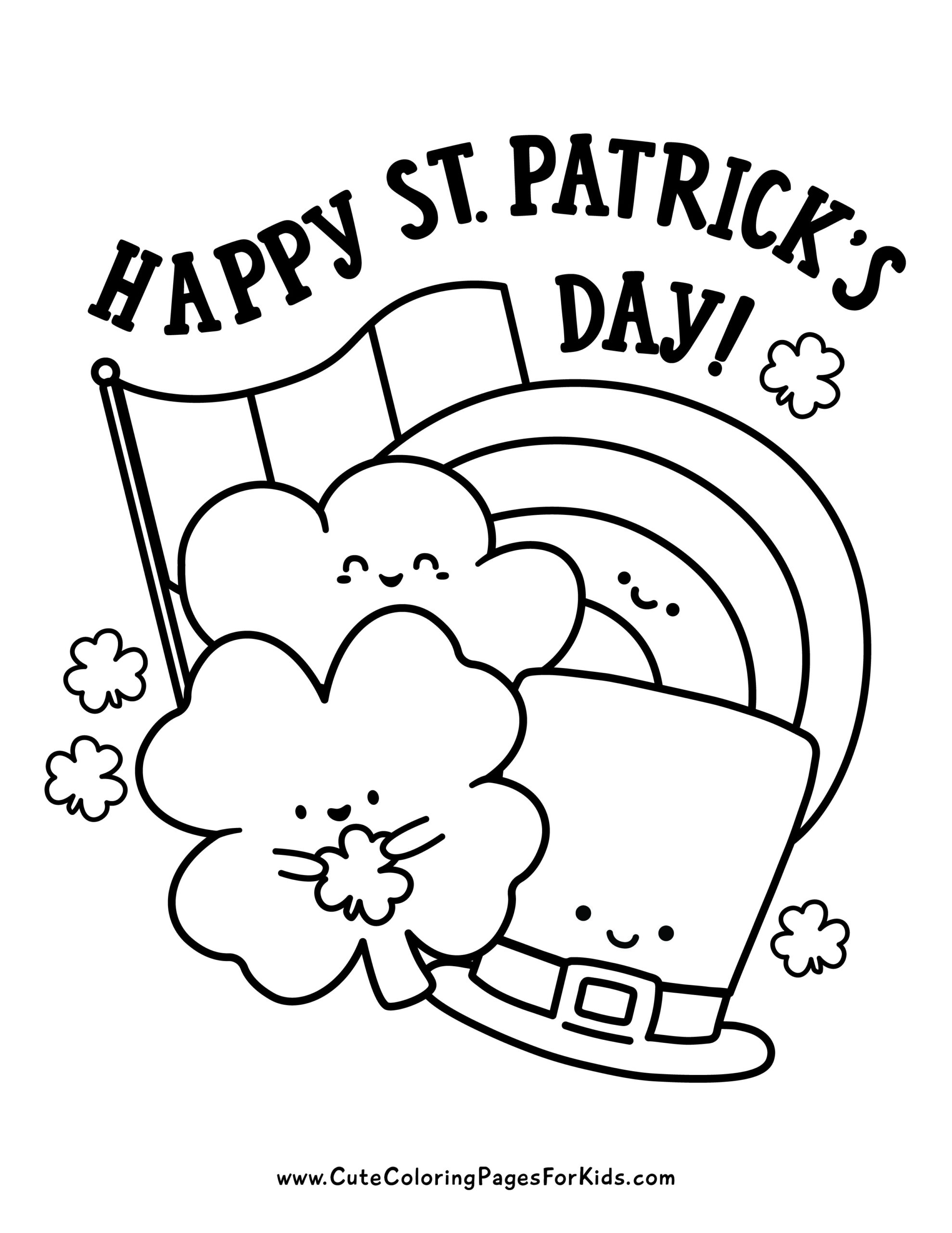 34 St. Patrick's Day Coloring Pages Printable 28