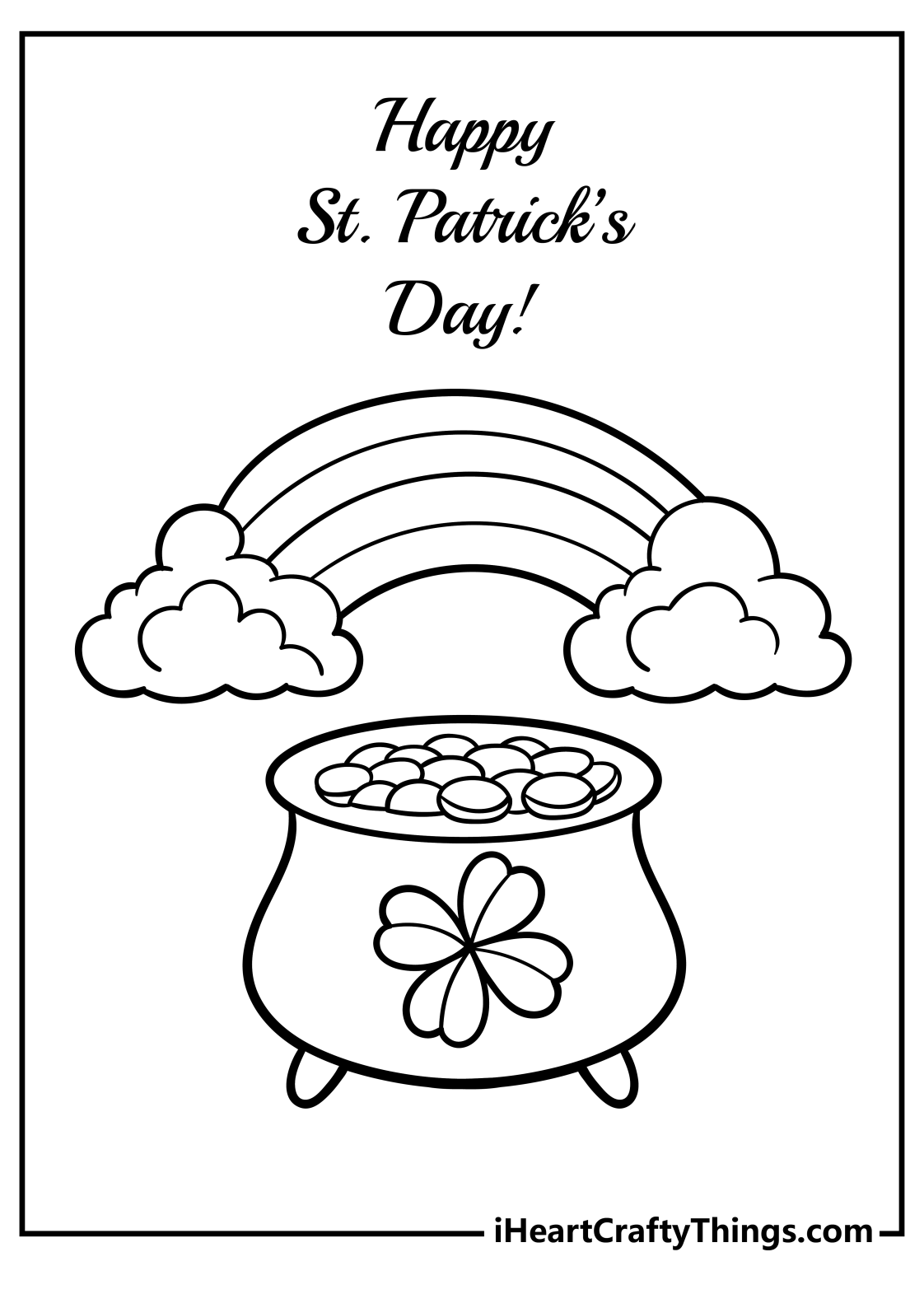 34 St. Patrick's Day Coloring Pages Printable 29