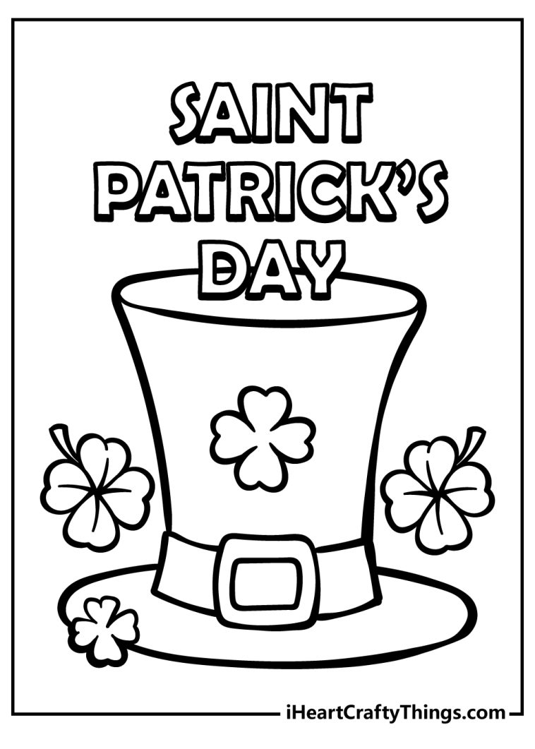 34 St. Patrick's Day Coloring Pages Printable 30