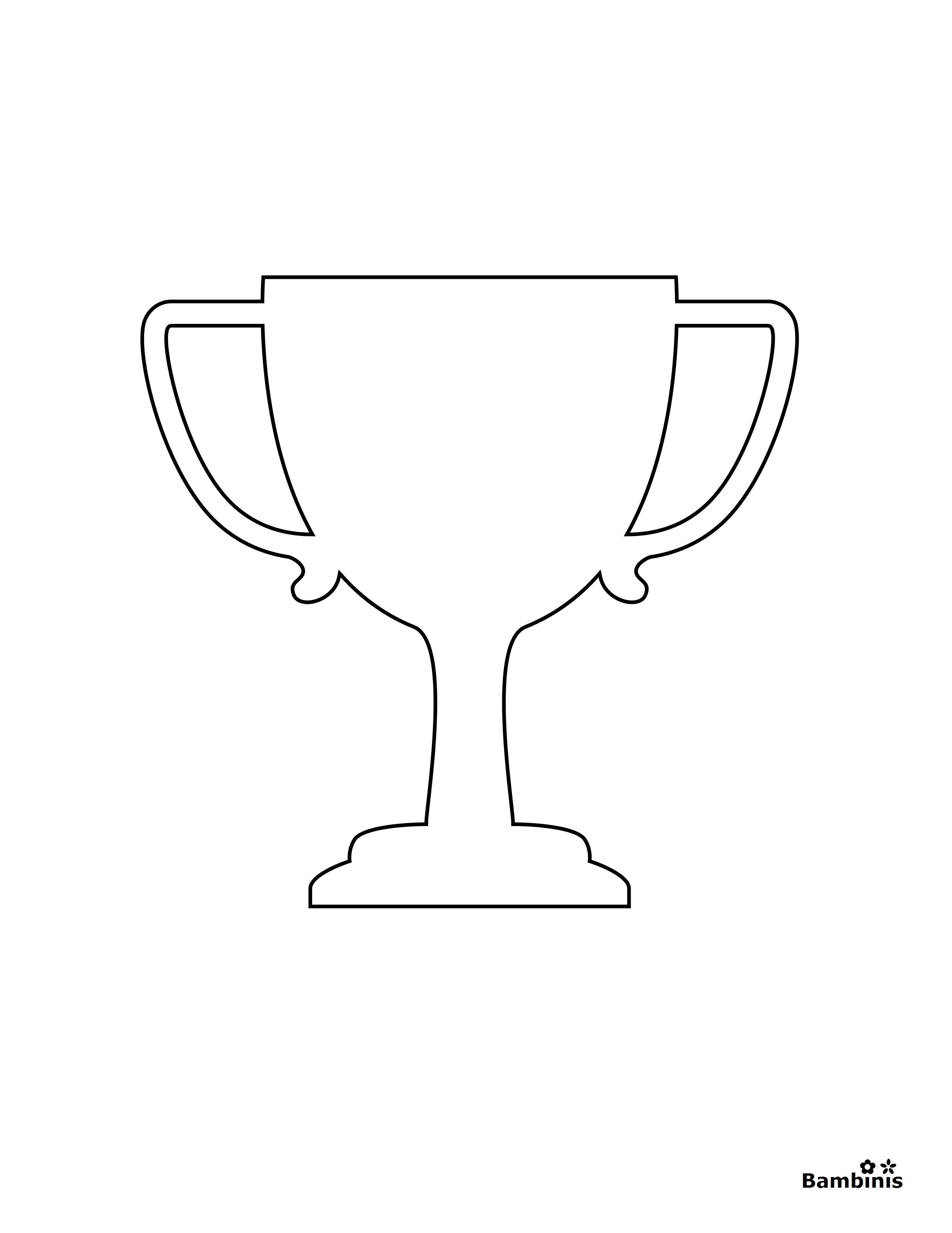 34 Winning Trophy Coloring Pages Printable 1