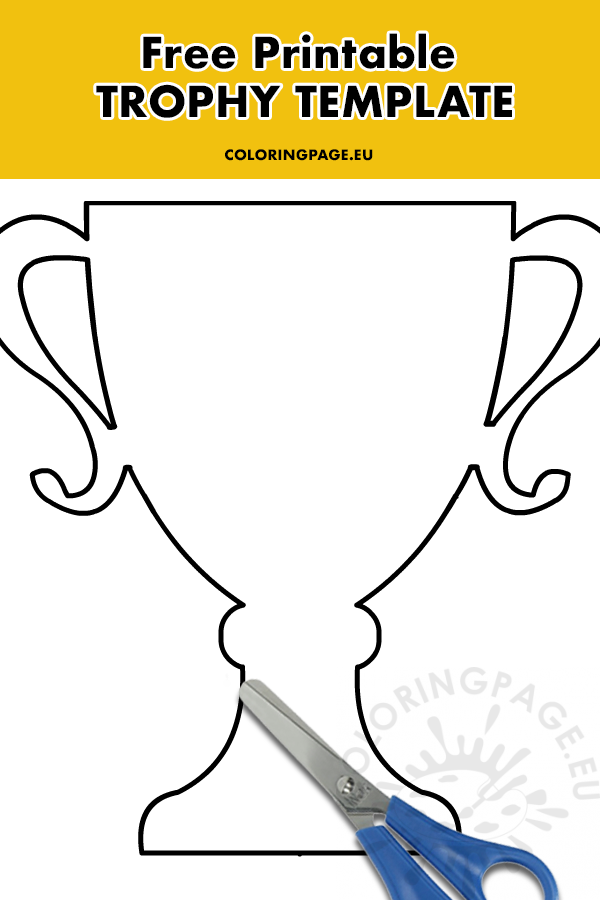 34 Winning Trophy Coloring Pages Printable 11