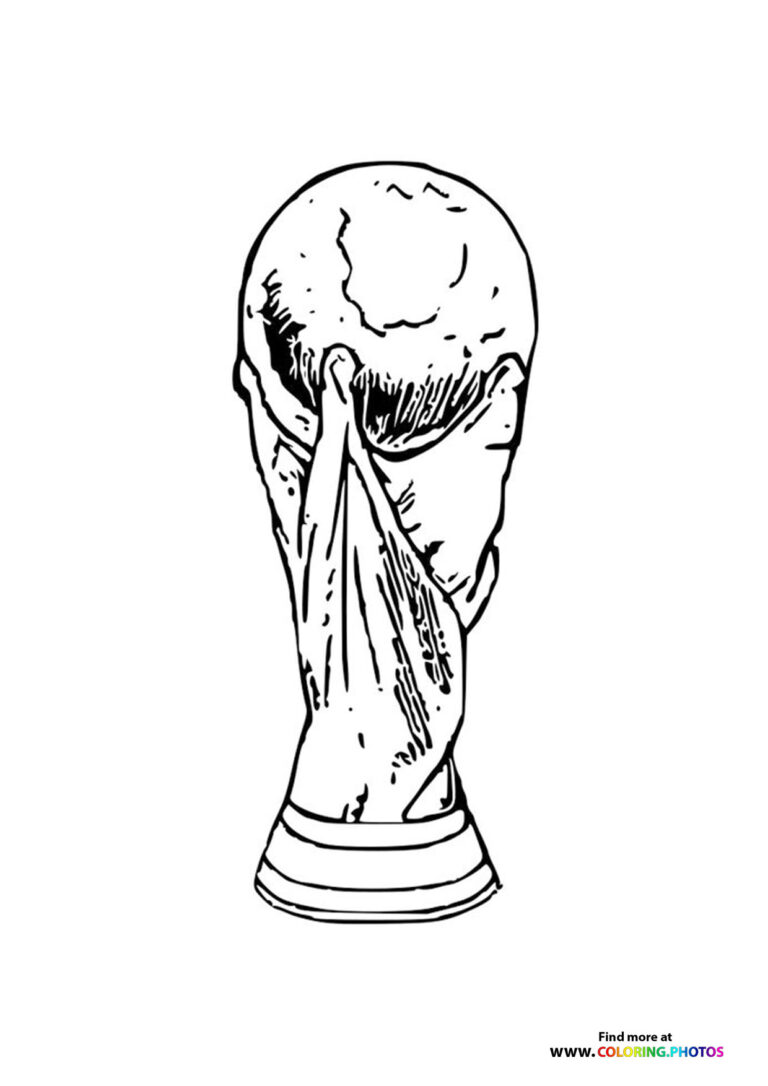 34 Winning Trophy Coloring Pages Printable 14