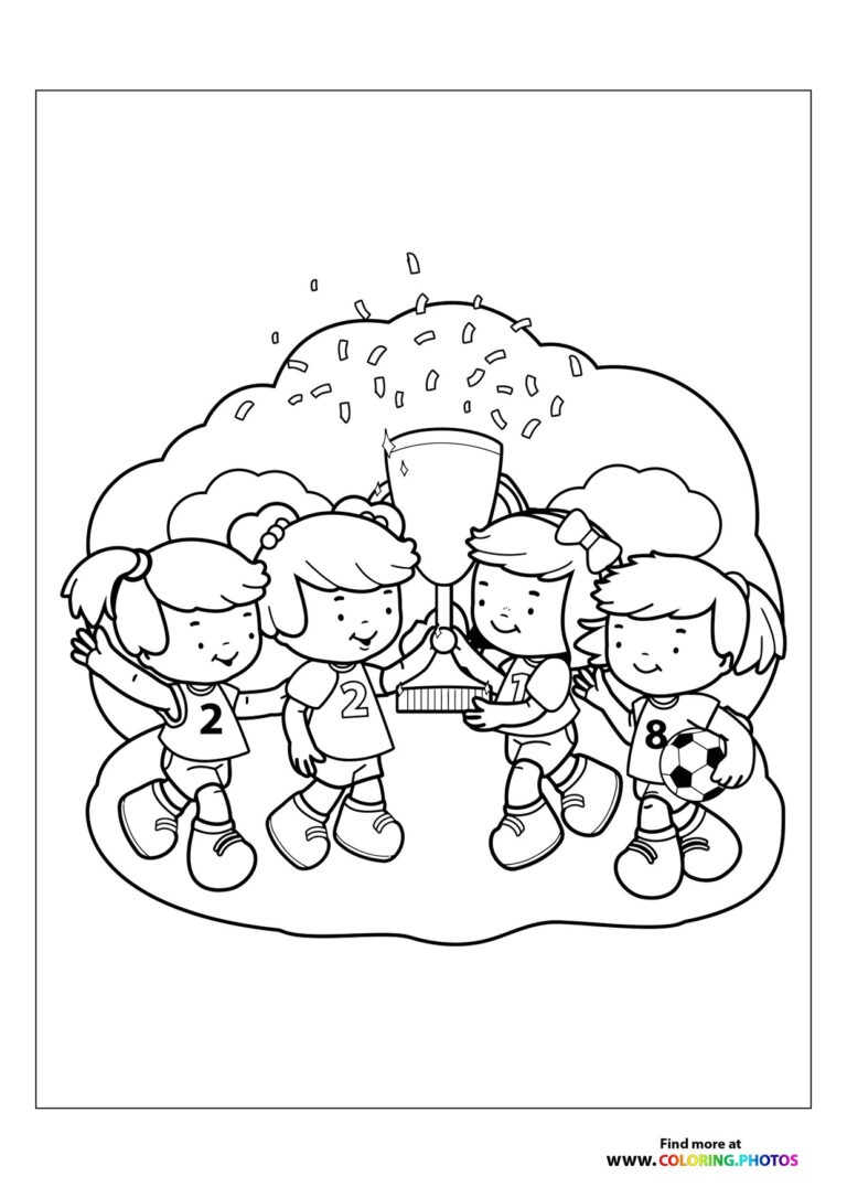 34 Winning Trophy Coloring Pages Printable 16