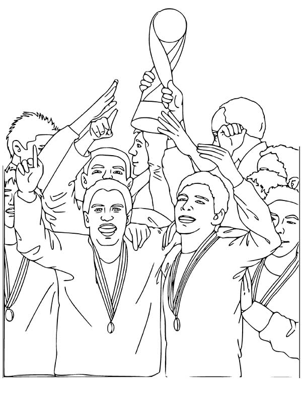 34 Winning Trophy Coloring Pages Printable 18