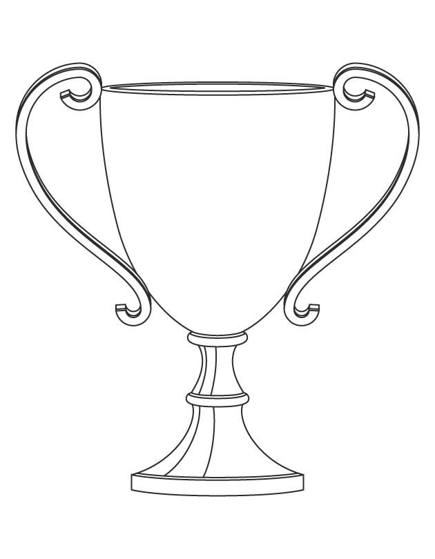 34 Winning Trophy Coloring Pages Printable 2