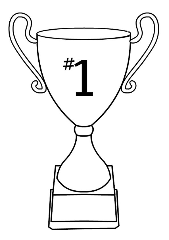 34 Winning Trophy Coloring Pages Printable 26