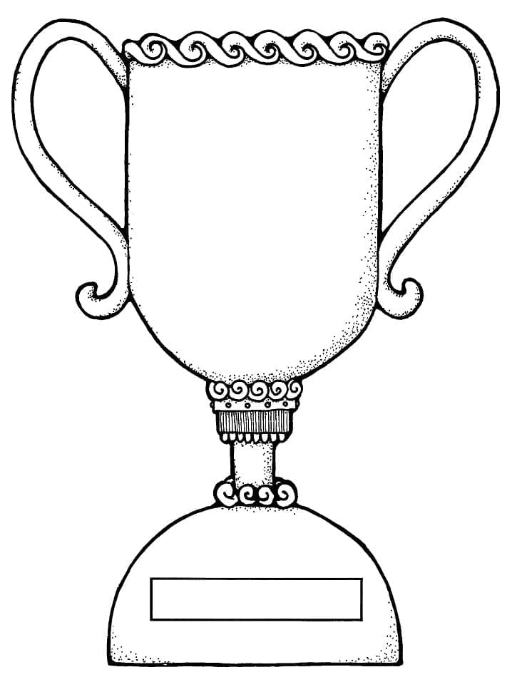 34 Winning Trophy Coloring Pages Printable 29