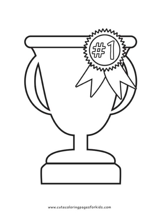 34 Winning Trophy Coloring Pages Printable 4