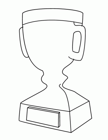 34 Winning Trophy Coloring Pages Printable 7