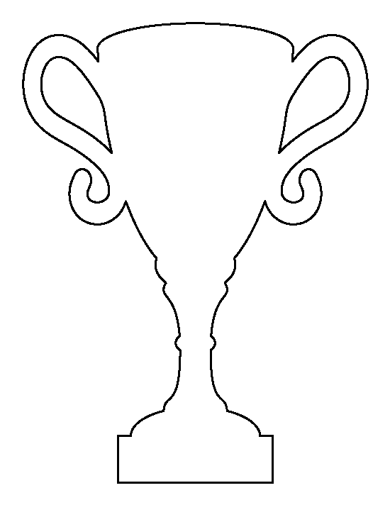 34 Winning Trophy Coloring Pages Printable 9