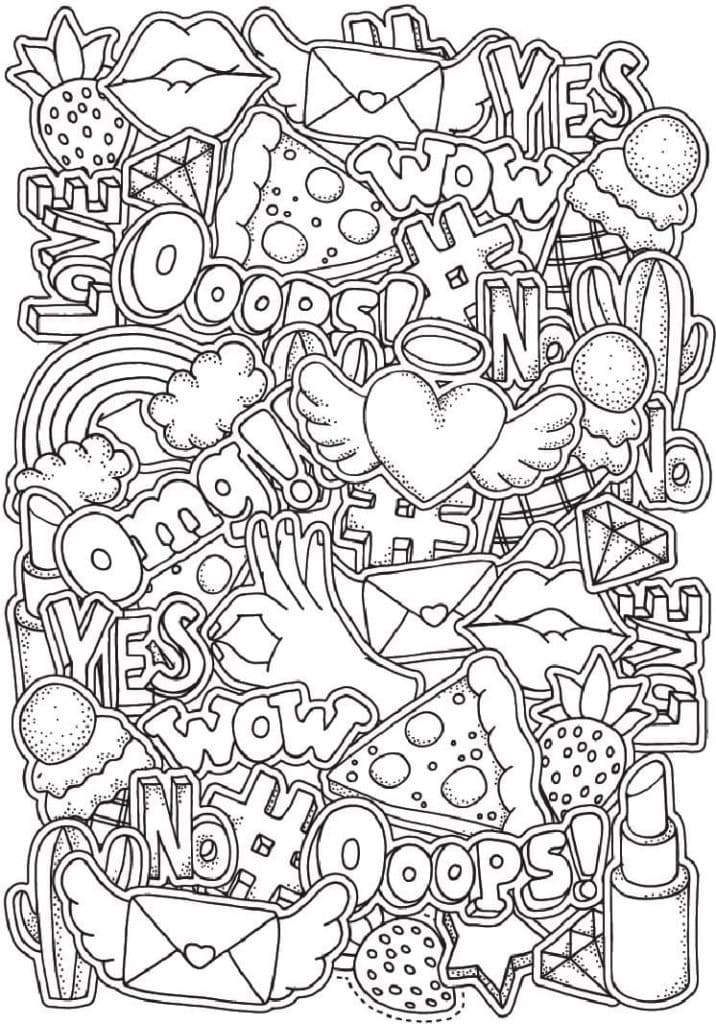 35 Aesthetic Baddie Coloring Pages Printable 34