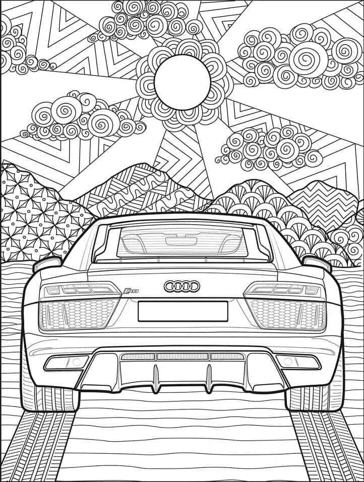 35 Audi Coloring Pages Printable 8