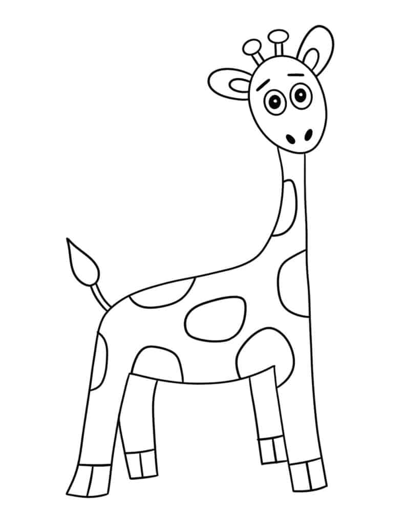 35 Cute Jungle Animal Coloring Pages Printable 20