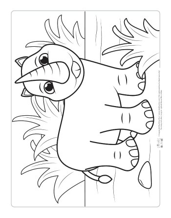 35 Cute Jungle Animal Coloring Pages Printable 9