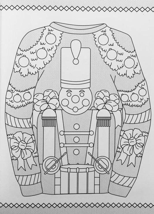 35 Festive Christmas Sweater Coloring Pages Printable 15