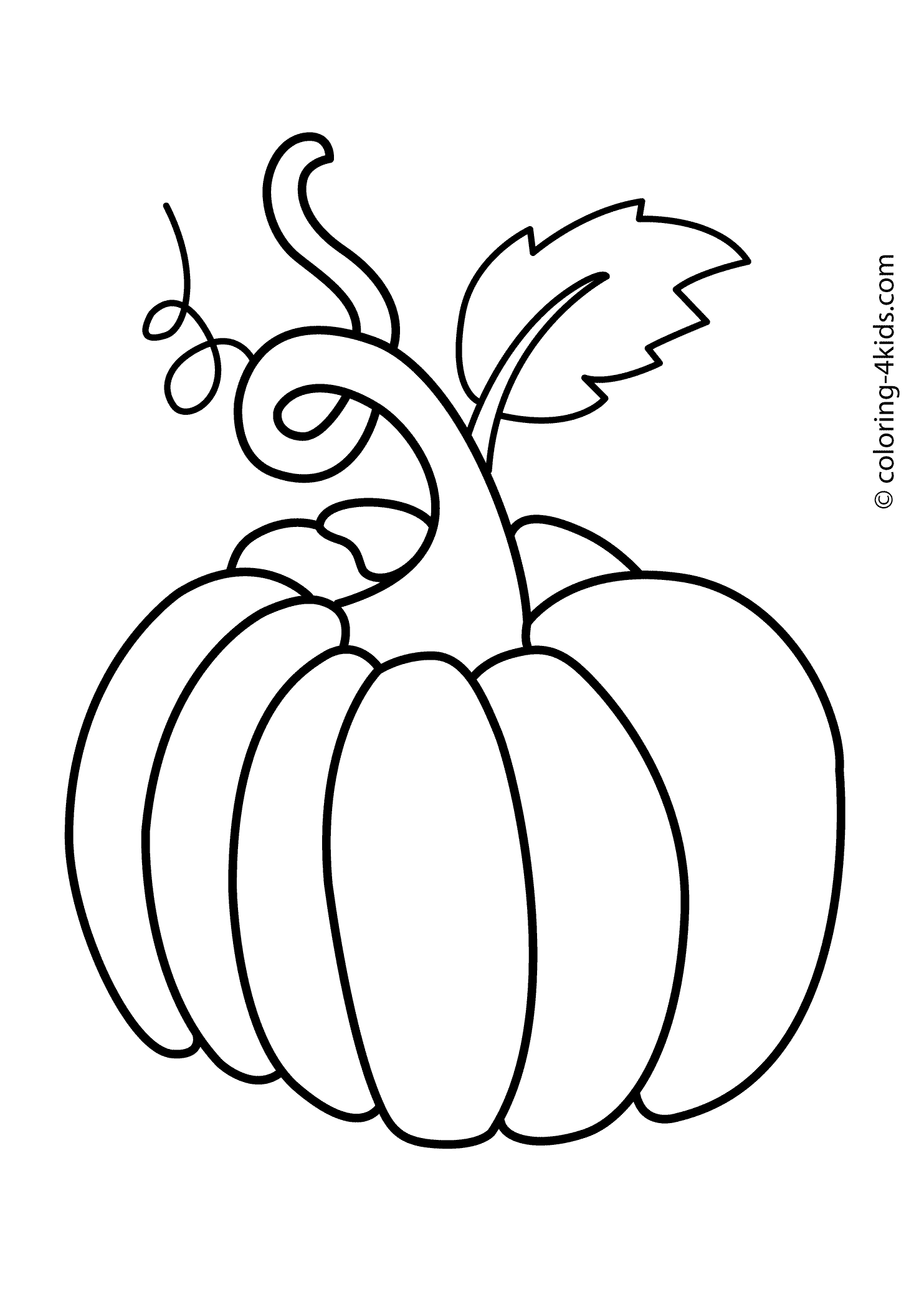 35 Festive Pumpkin Coloring Pages Printable 10