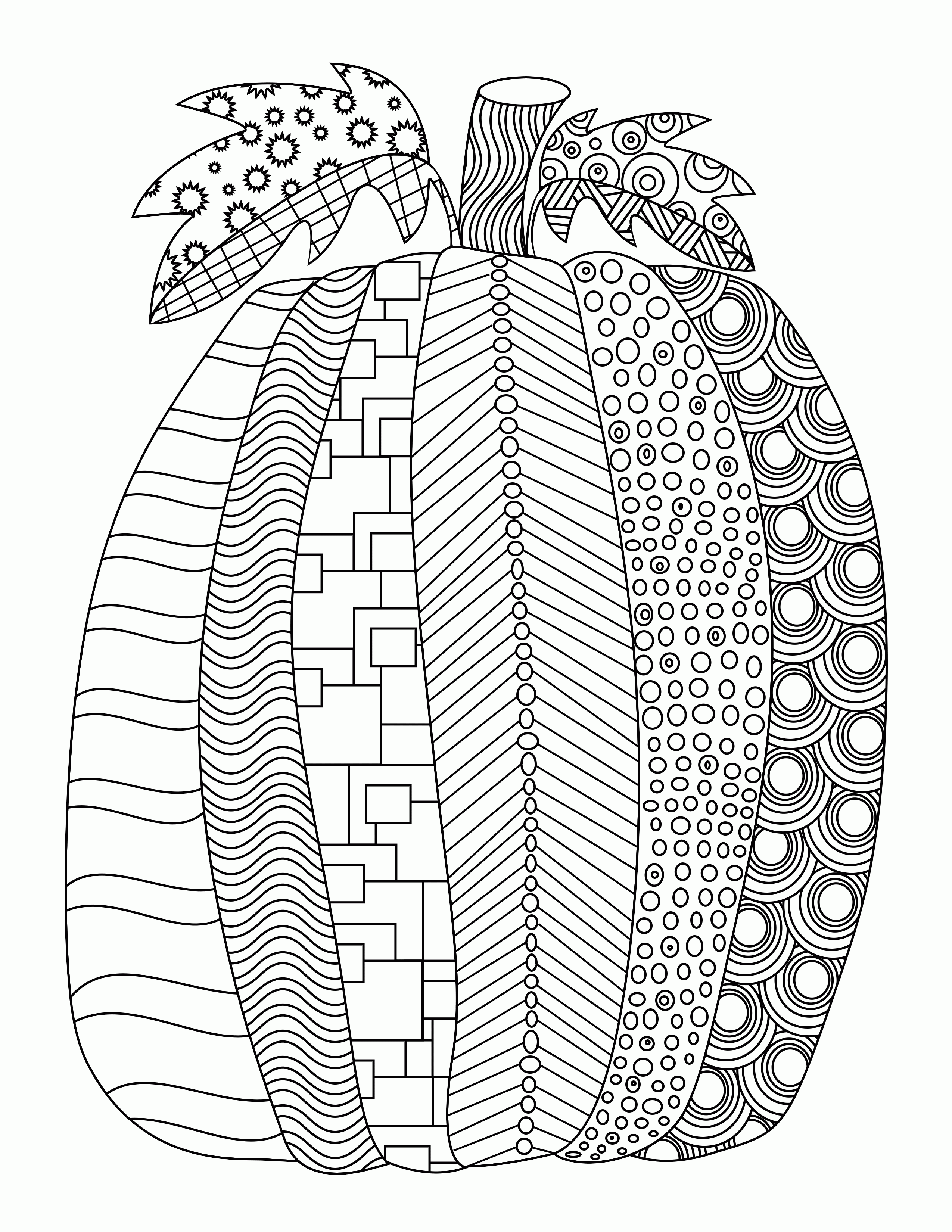 35 Festive Pumpkin Coloring Pages Printable 12