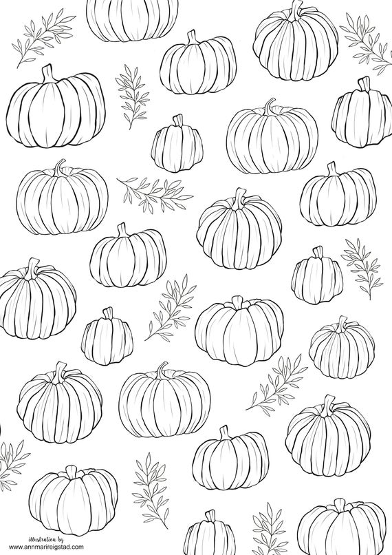 35 Festive Pumpkin Coloring Pages Printable 14