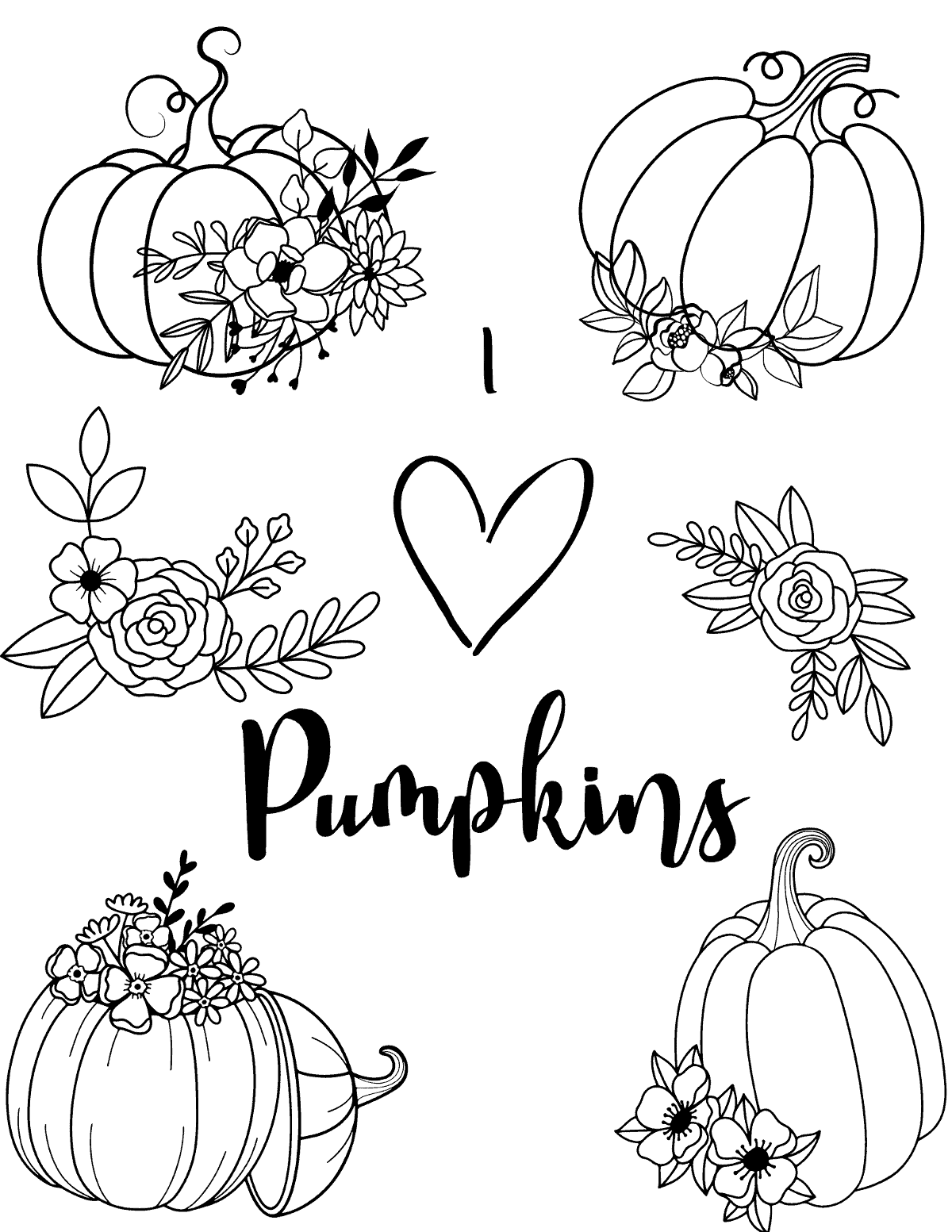 35 Festive Pumpkin Coloring Pages Printable 2