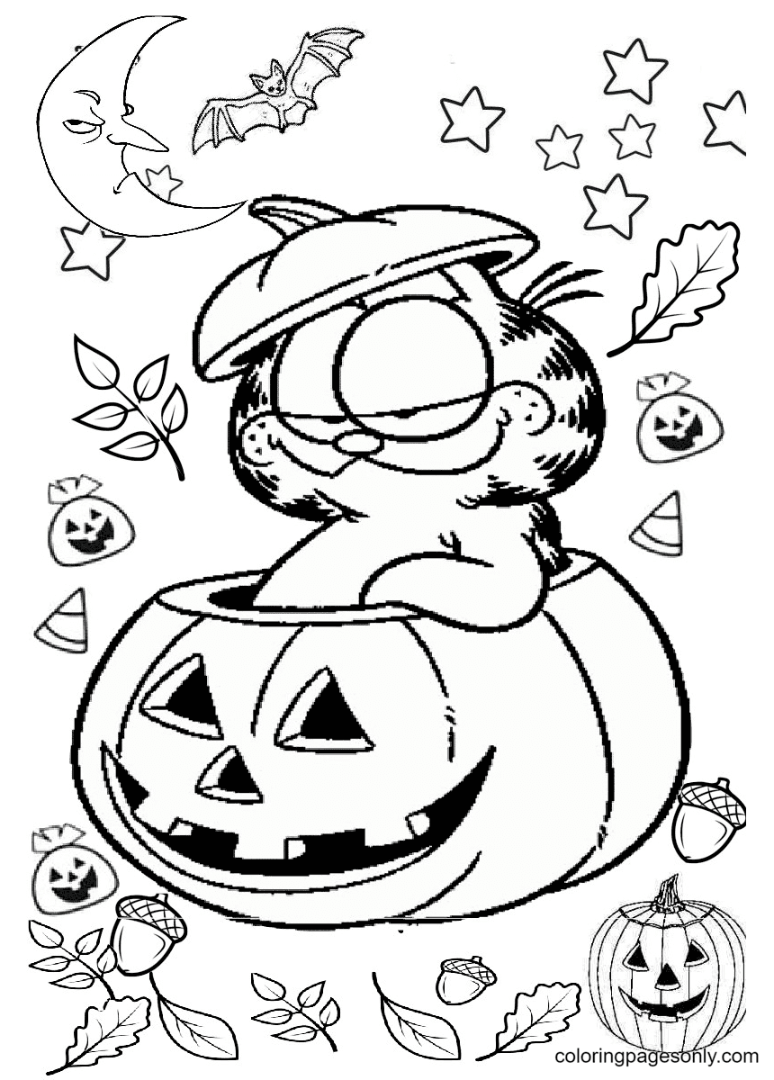 35 Festive Pumpkin Coloring Pages Printable 21