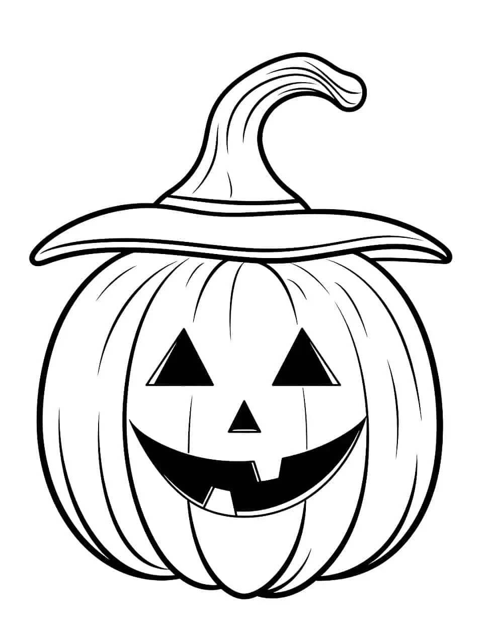 35 Festive Pumpkin Coloring Pages Printable 25