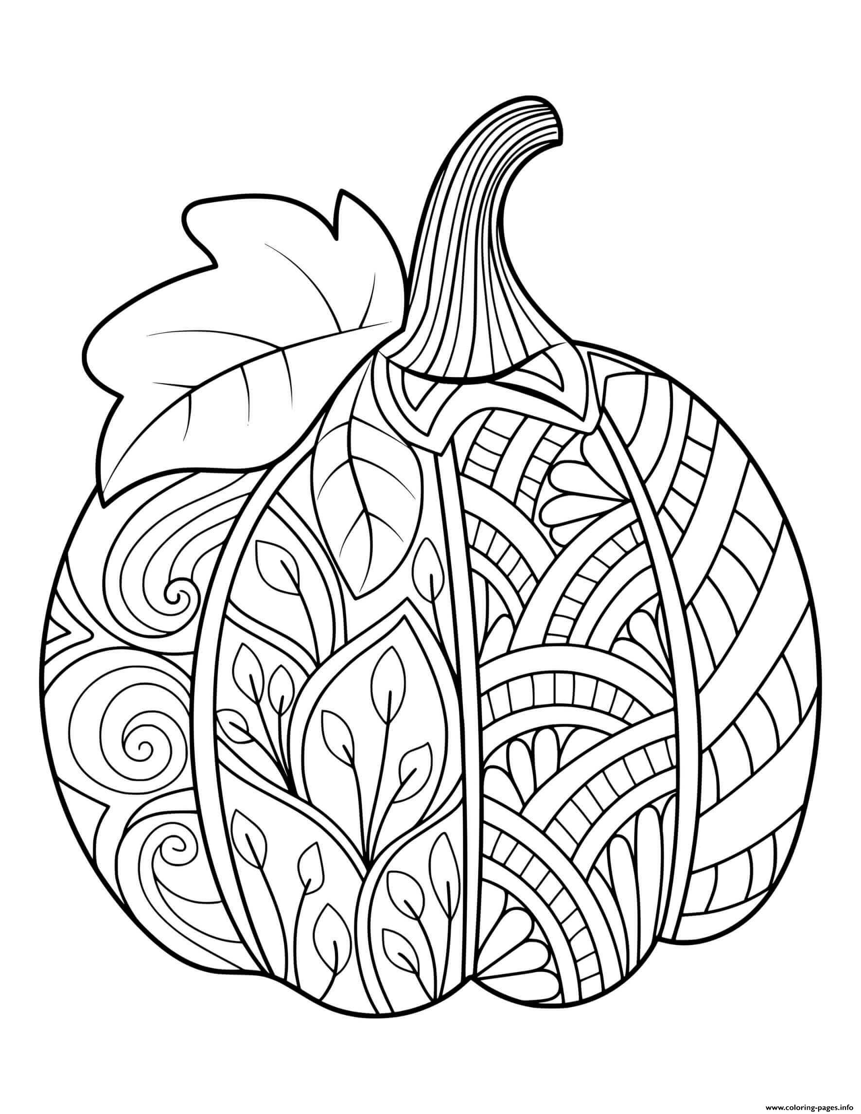 35 Festive Pumpkin Coloring Pages Printable 26