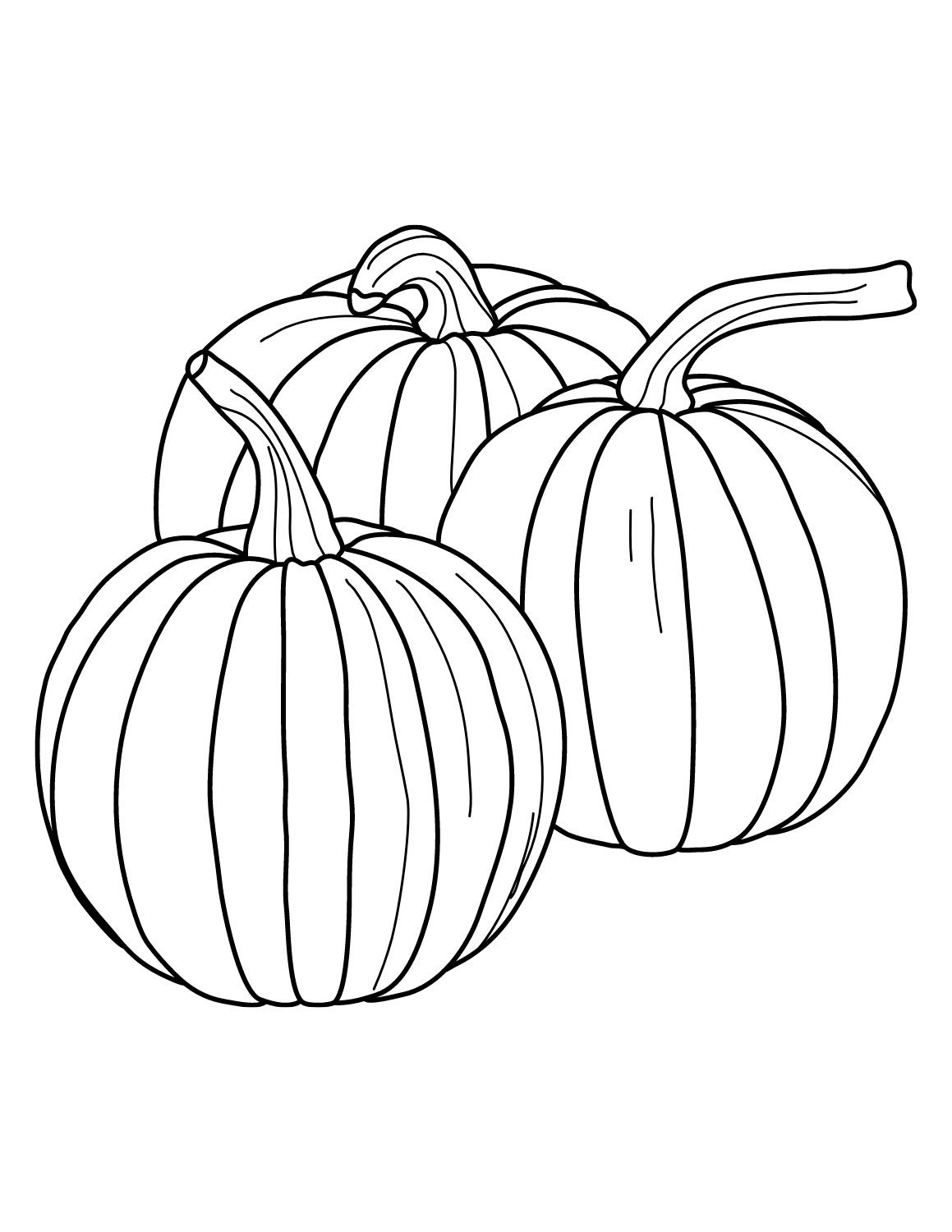 35 Festive Pumpkin Coloring Pages Printable 7