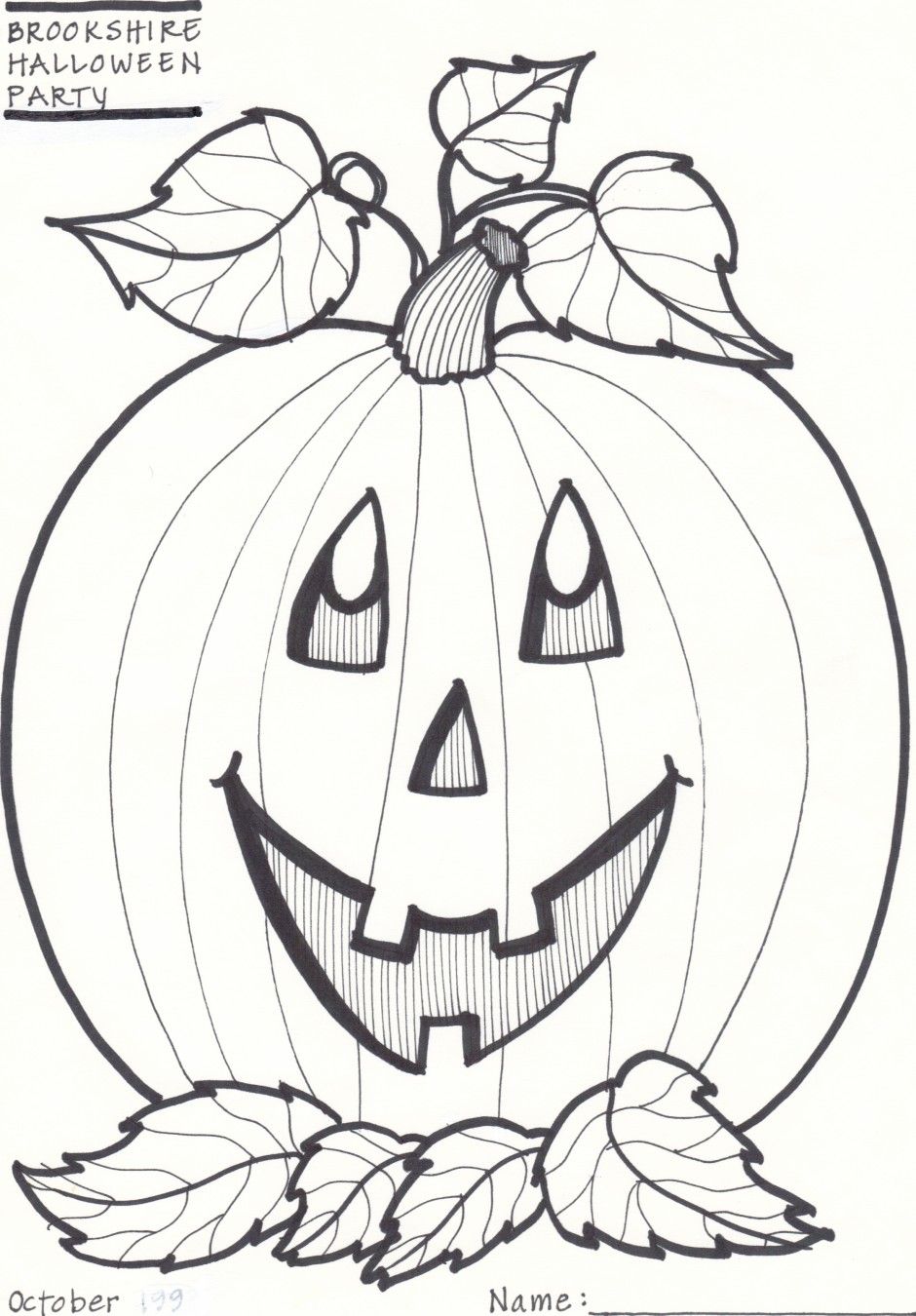 35 Festive Pumpkin Coloring Pages Printable 9