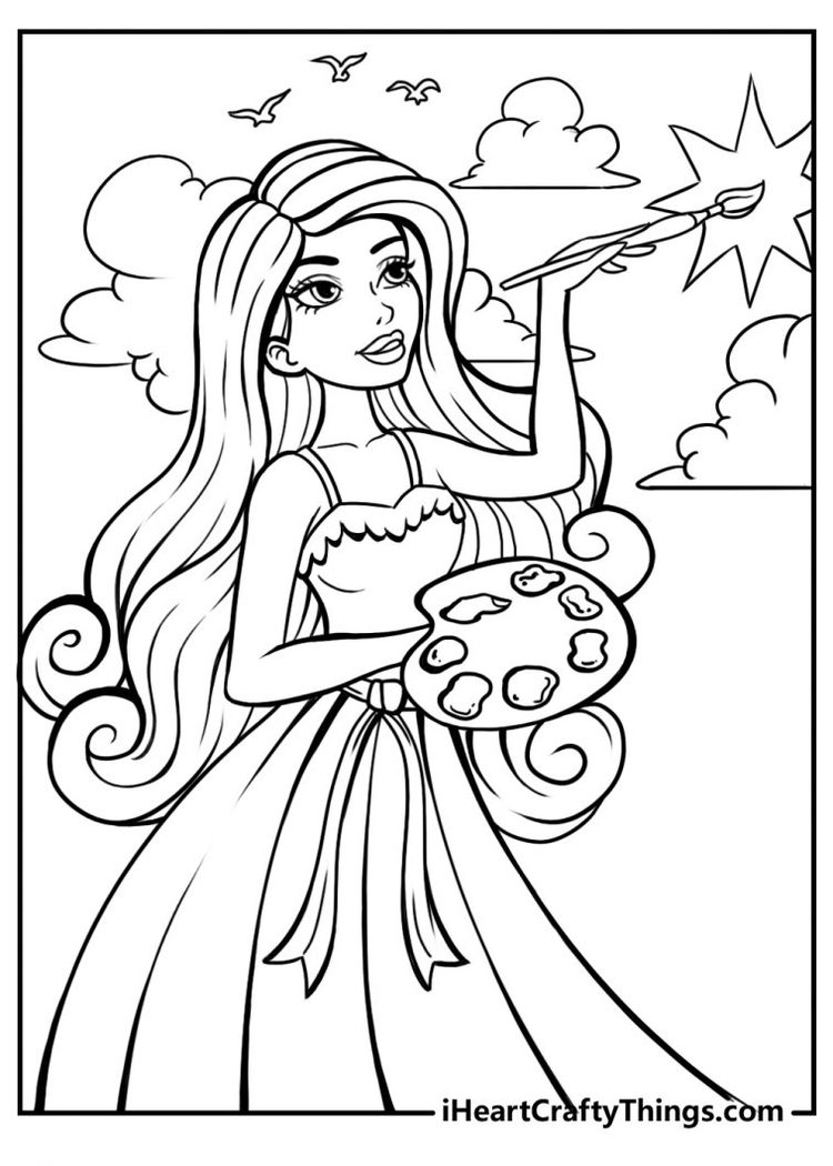 35 Fluffy Cloud Coloring Pages for Kids Printable 34