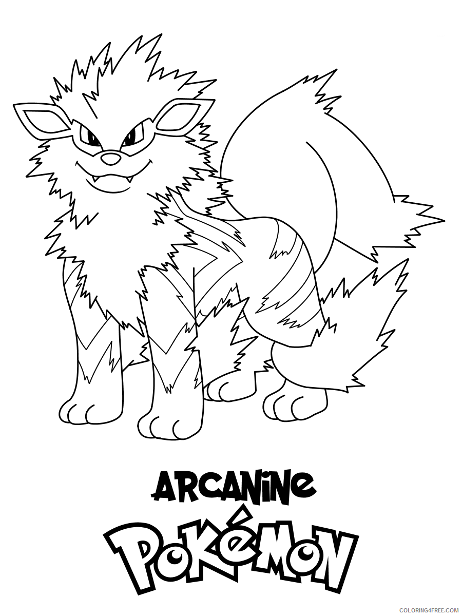 35 Legendary Arcanine Coloring Page Printable 25