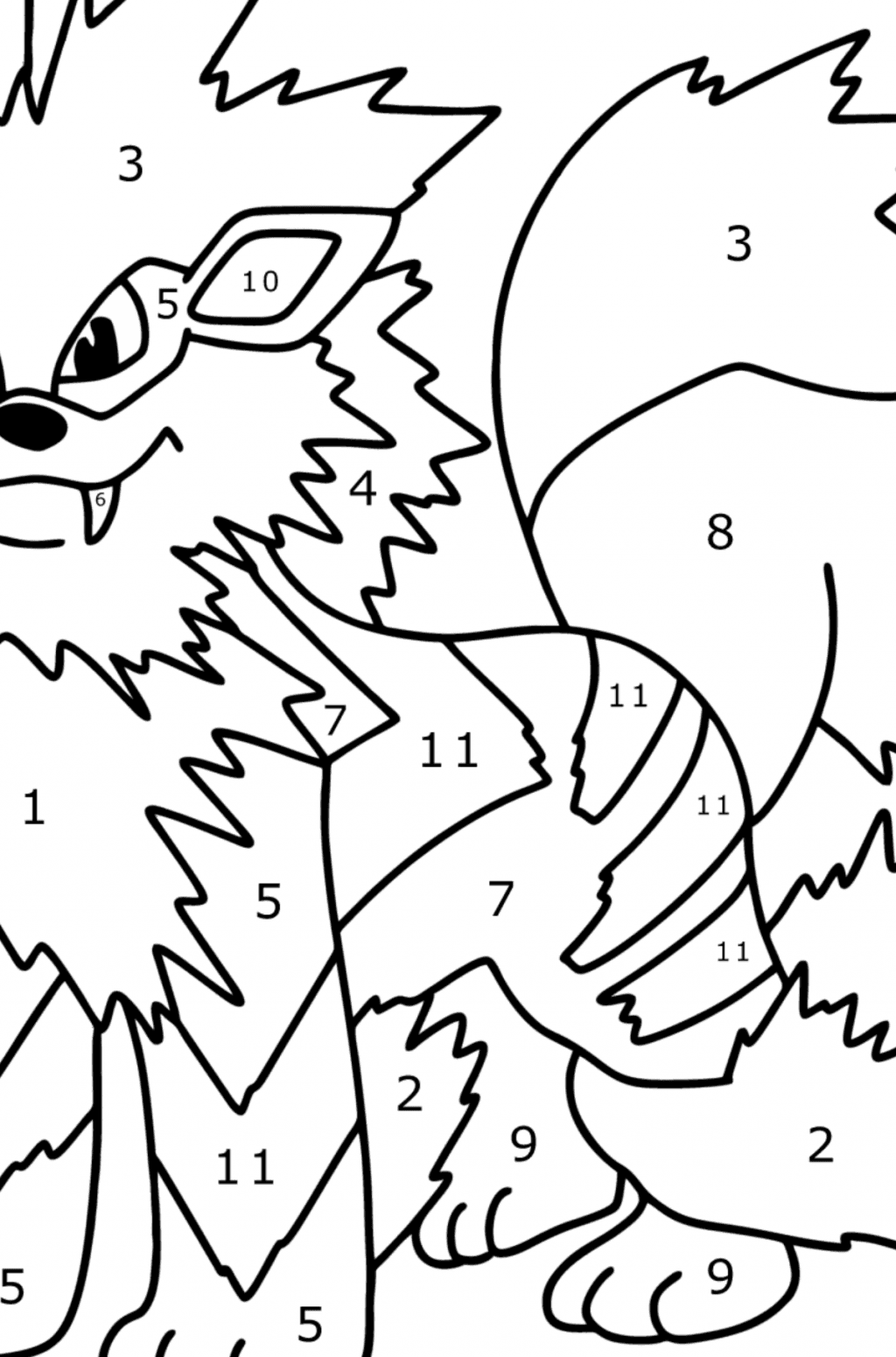 35 Legendary Arcanine Coloring Page Printable 26