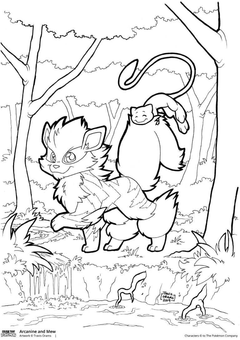 35 Legendary Arcanine Coloring Page Printable 30