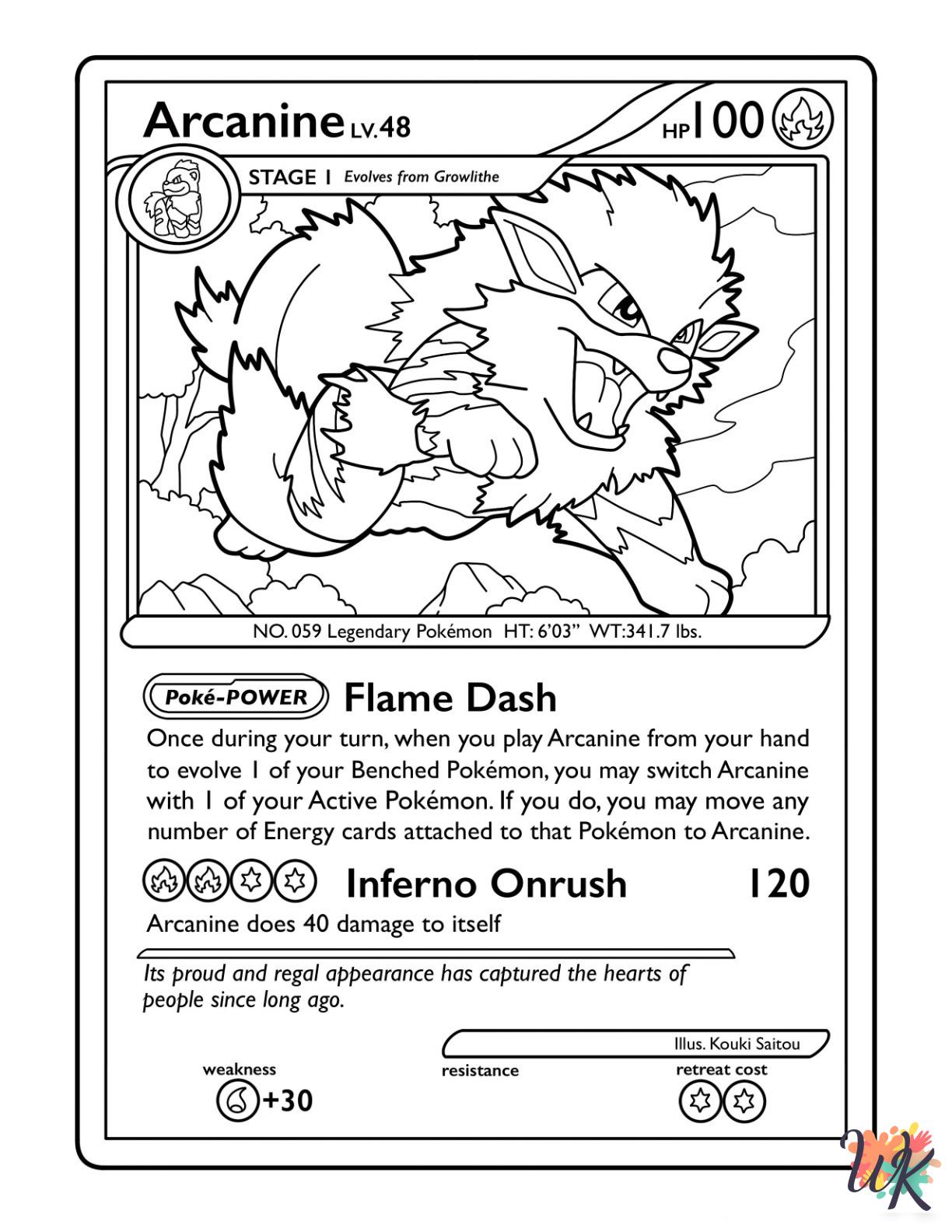 35 Legendary Arcanine Coloring Page Printable 34