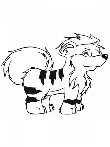 35 Legendary Arcanine Coloring Page Printable 8