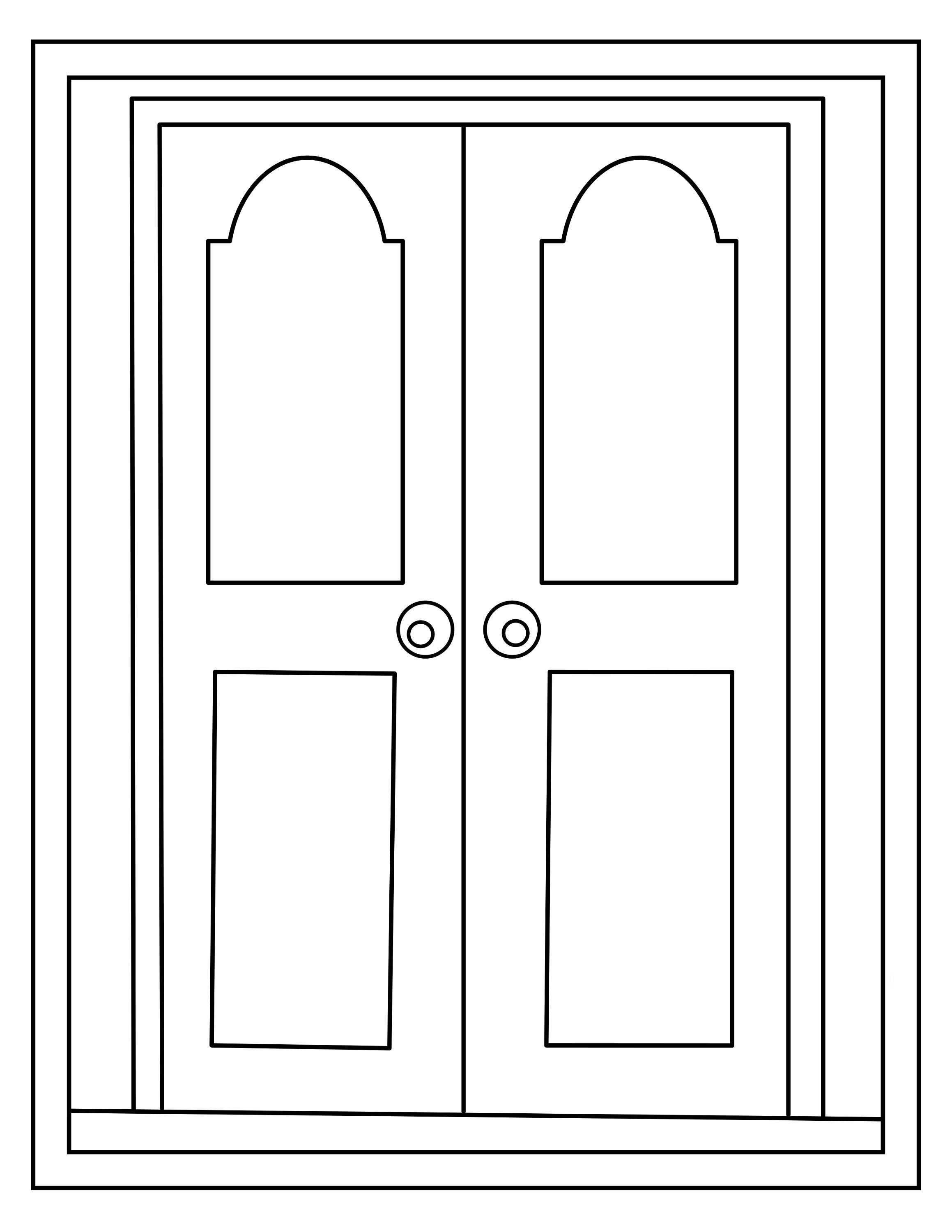 36 Doors Figure Coloring Pages Printable 3