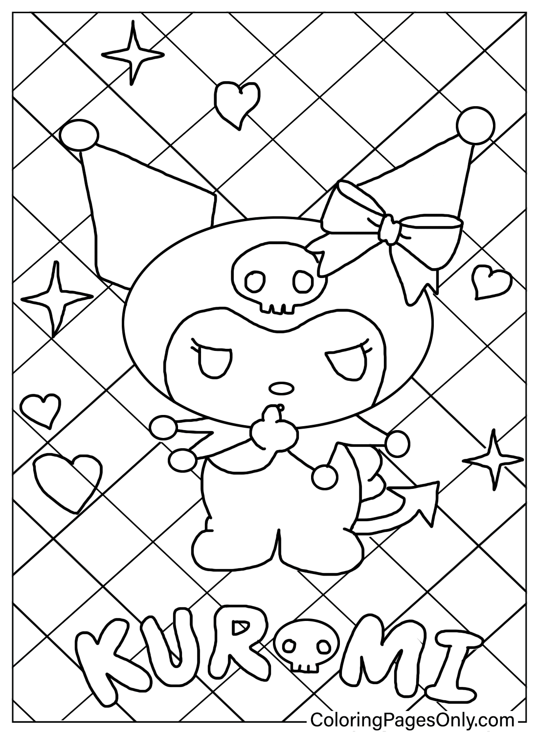 36 Kuromi Coloring Pages Printable 4