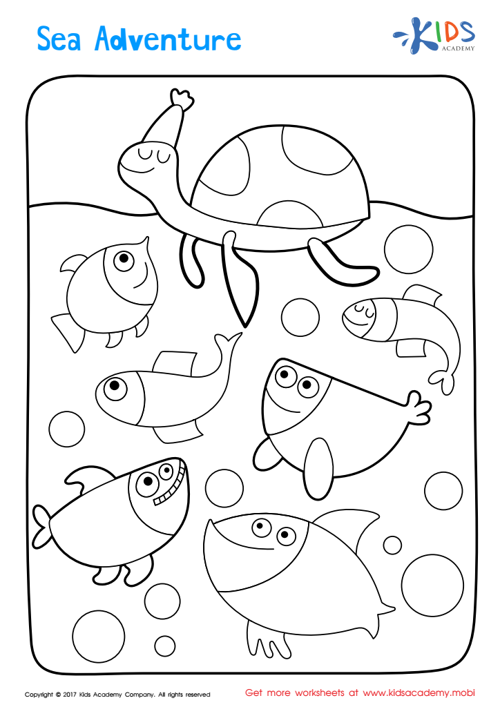 36 Ocean Adventure Coloring Pages Printable 1