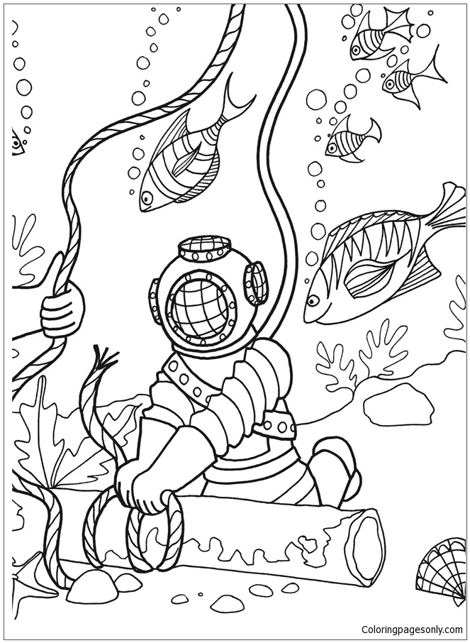 36 Ocean Adventure Coloring Pages Printable 25