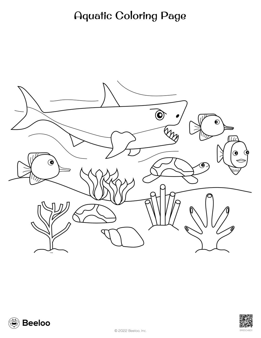 36 Ocean Adventure Coloring Pages Printable 5