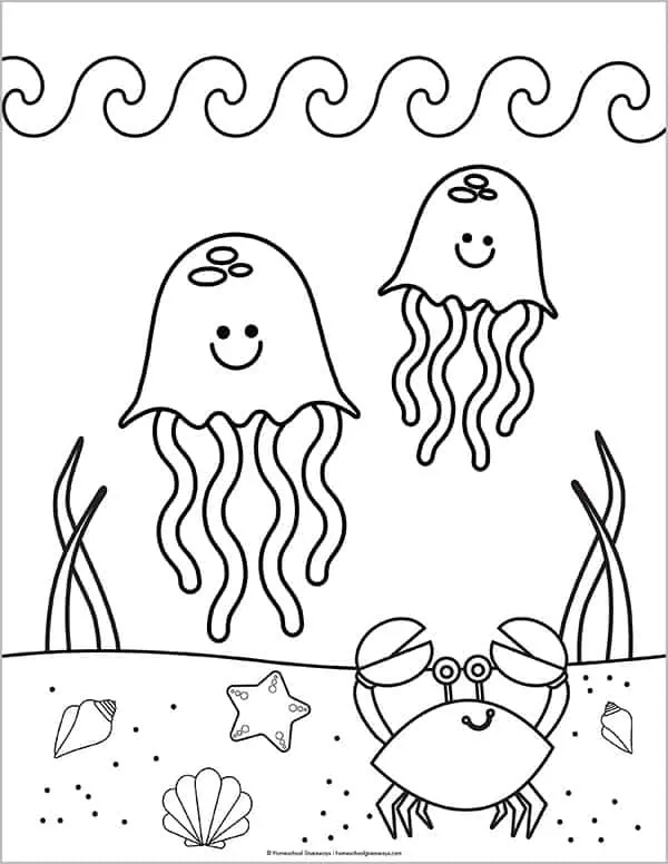 36 Ocean Adventure Coloring Pages Printable 9