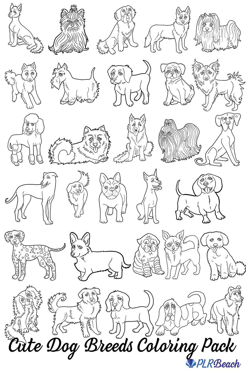 36 Realistic Dogs Coloring Pages Printable 26