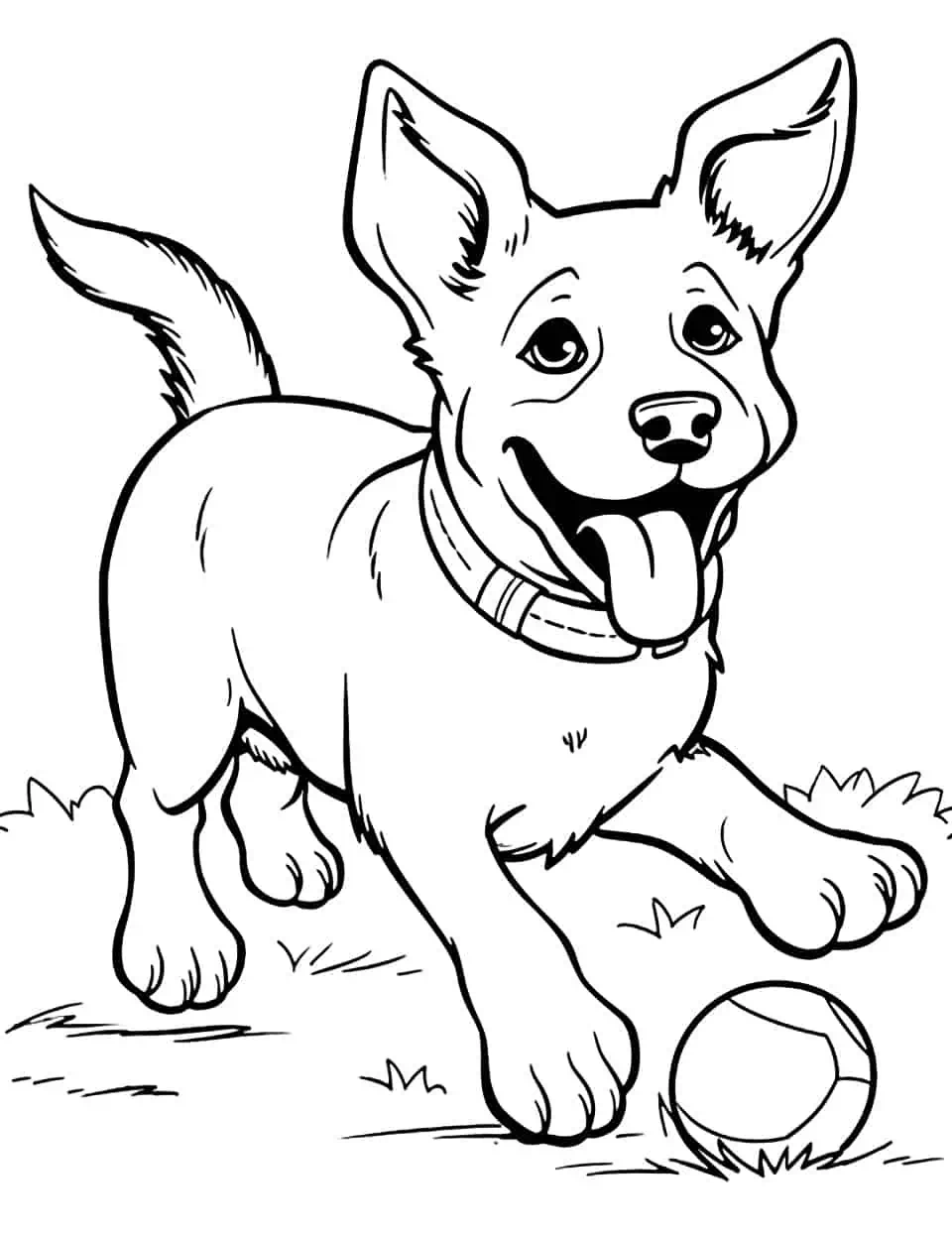 36 Realistic Dogs Coloring Pages Printable 4