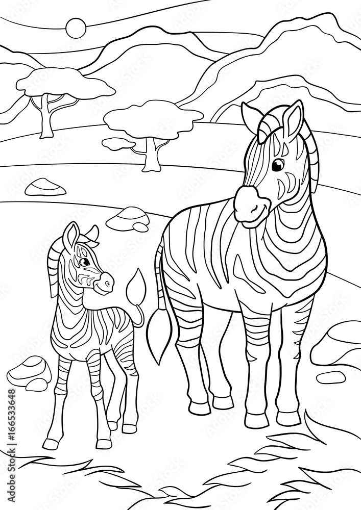 36 Zebra Coloring Pages for Kids Printable 11