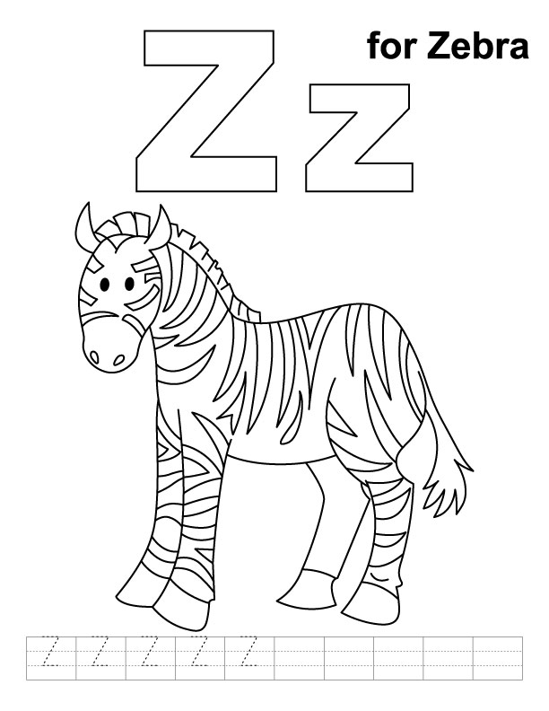 36 Zebra Coloring Pages for Kids Printable 20