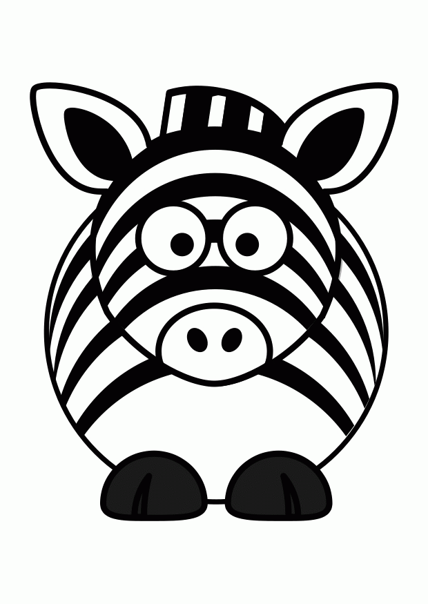 36 Zebra Coloring Pages for Kids Printable 24