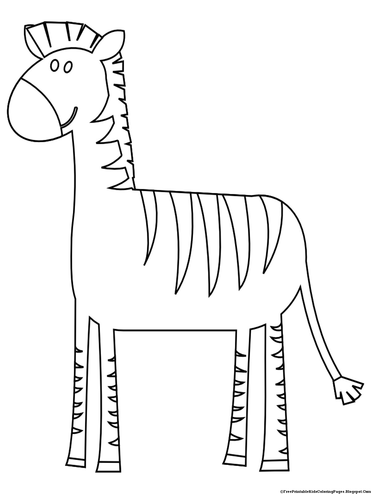 36 Zebra Coloring Pages for Kids Printable 6