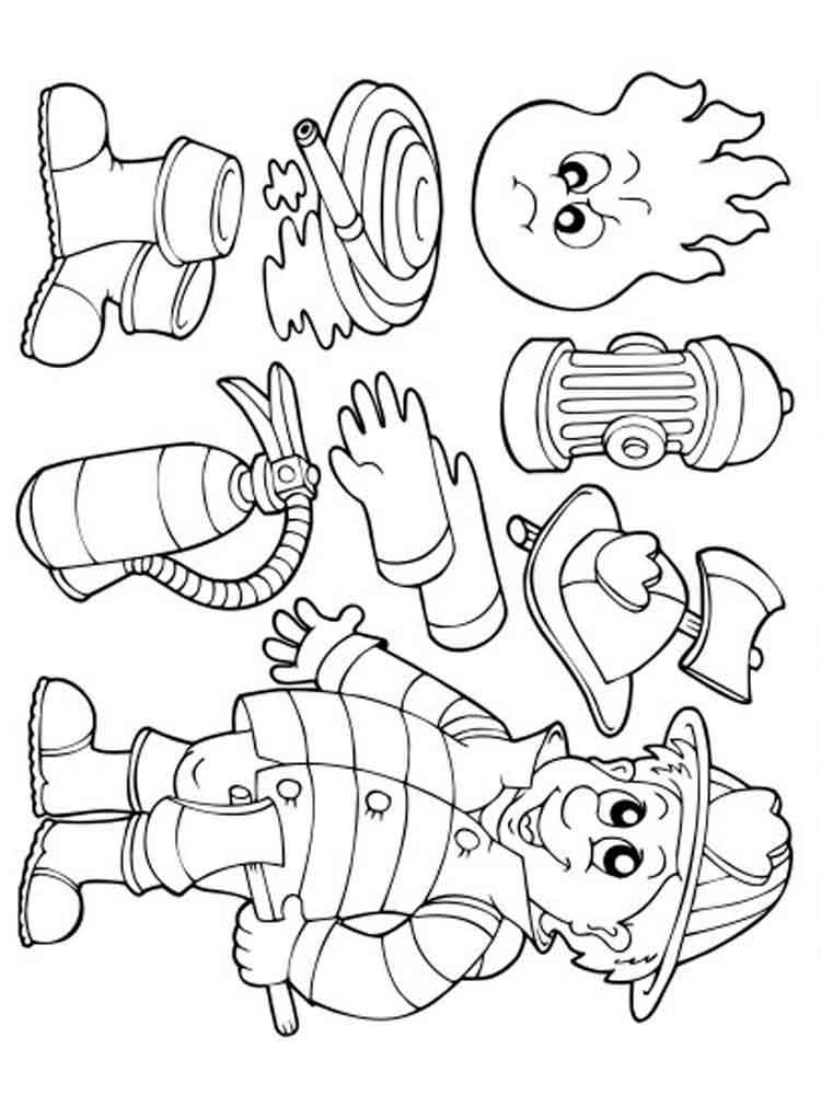 37 Fiery Fire Coloring Pages Printable 17